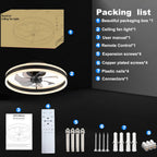 Ceiling Fans with Lights and Remote 45W
