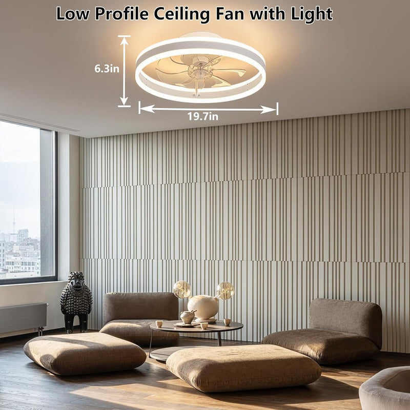 Ceiling Fans with Lights and Remote 45W