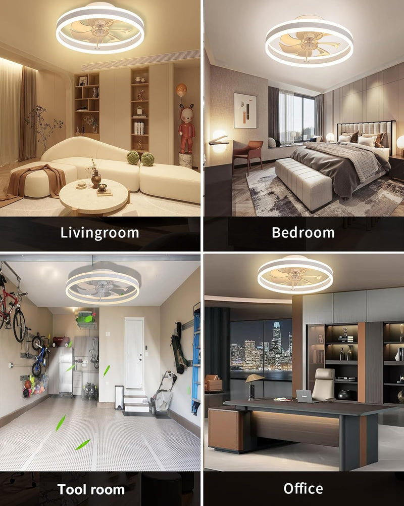 Ceiling Fans with Lights and Remote 45W