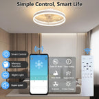 Ceiling Fans with Lights and Remote 45W