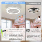 Ceiling Fans with Lights and Remote 48CM 6 Speeds