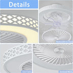 Ceiling Fans with Lights and Remote 48CM 6 Speeds