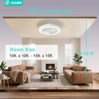 Ceiling Fans with Lights and Remote 48CM Modern