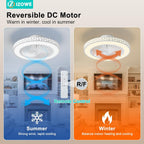 Ceiling Fans with Lights and Remote 48CM Modern
