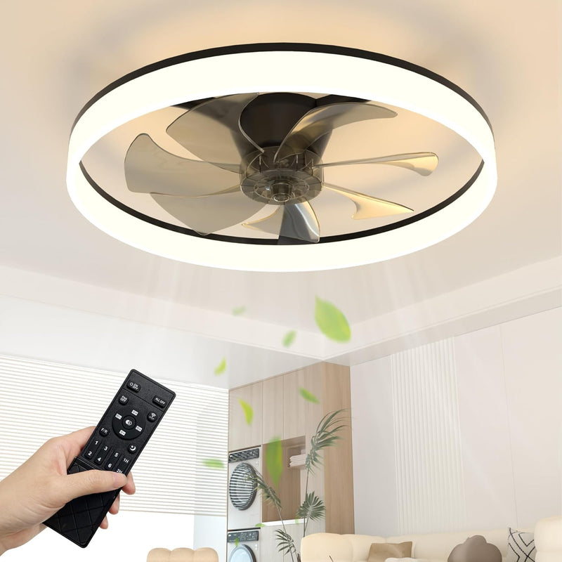 Ceiling Fan with Light Remote 3000K-6500K Dimmable