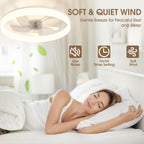 Ceiling Fan with Light Remote 3000K-6500K Dimmable