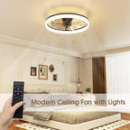 Ceiling Fan with Light Remote 3000K-6500K Dimmable
