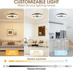Ceiling Fan with Light Remote 3000K-6500K Dimmable