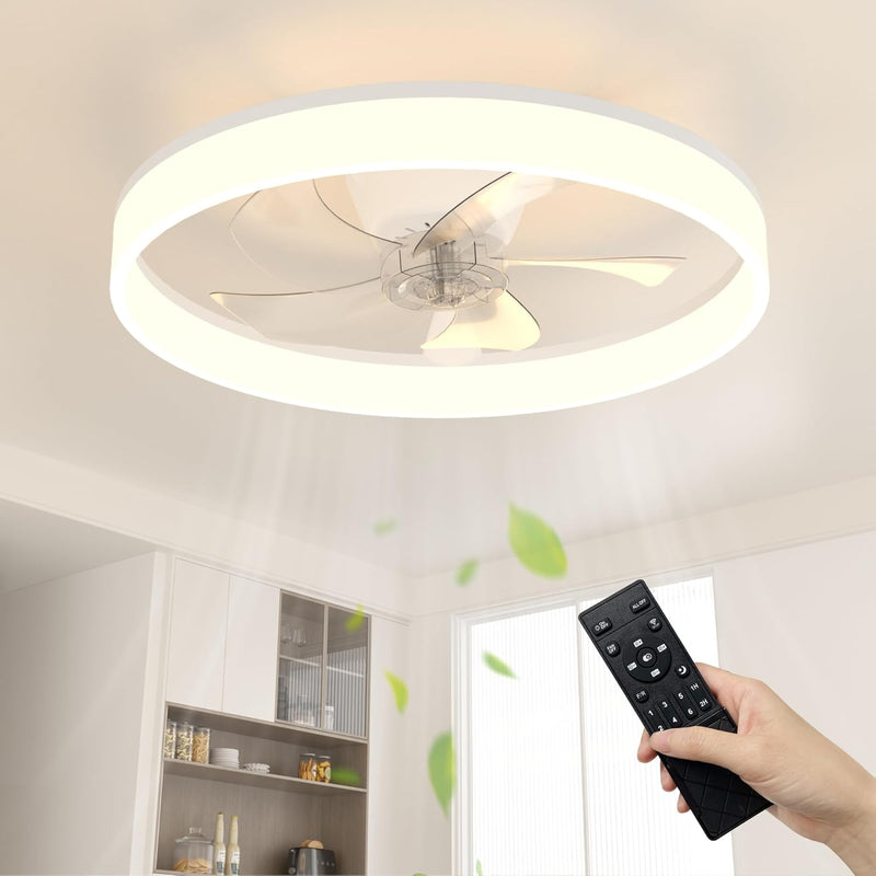 Ceiling Fan with Light Remote 3000K-6500K Dimmable
