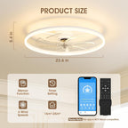 Ceiling Fans with Lights and Remote 6 Speeds