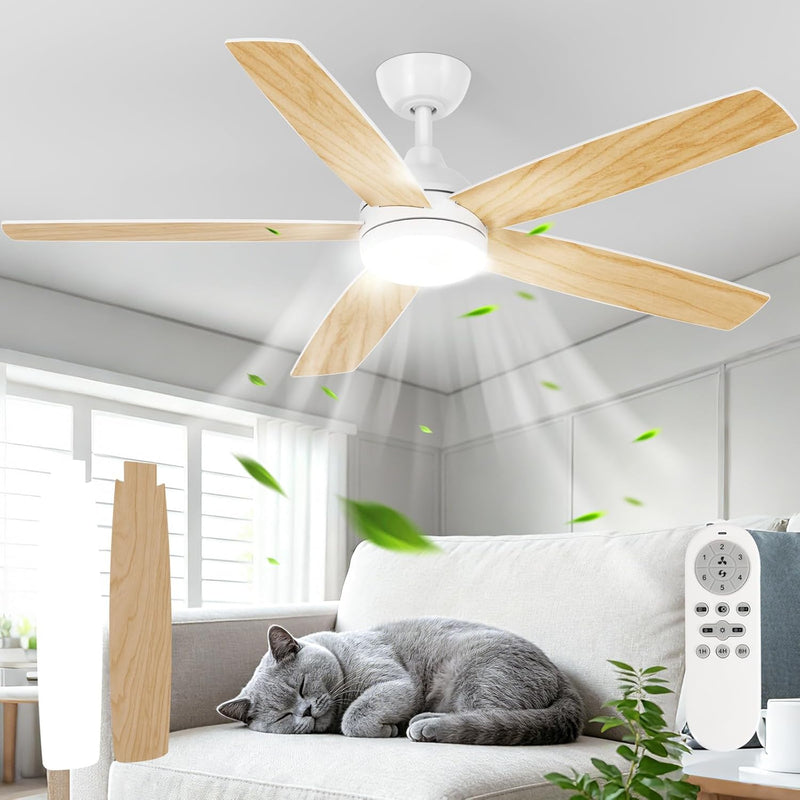 Ceiling Fans with Lights and Remote 6 Speeds