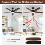 Ceiling Fans with Lights and Remote 6 Speeds