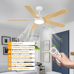 Ceiling Fans with Lights and Remote 6 Speeds