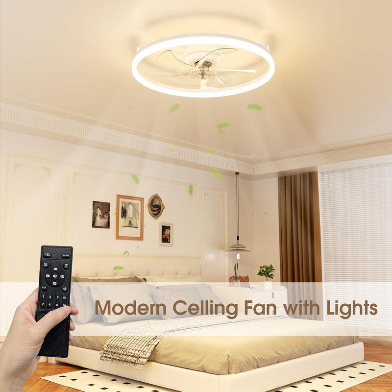 Ceiling Fans with Lights and Remote 6 Speeds