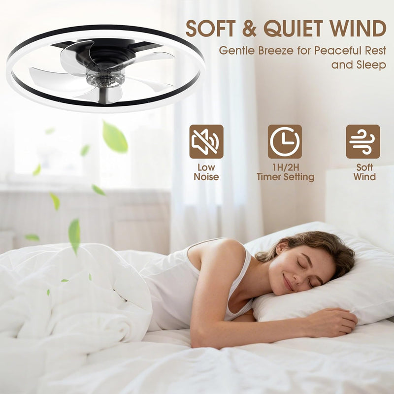 Ceiling Fans with Lights and Remote 6 Speeds
