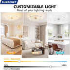 Ceiling Fans with Lights and Remote LED