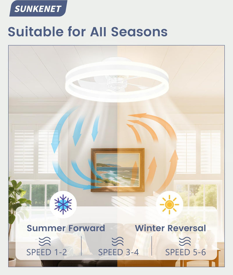Ceiling Fans with Lights and Remote Fan