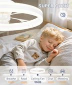 Ceiling Fans with Lights and Remote Fan