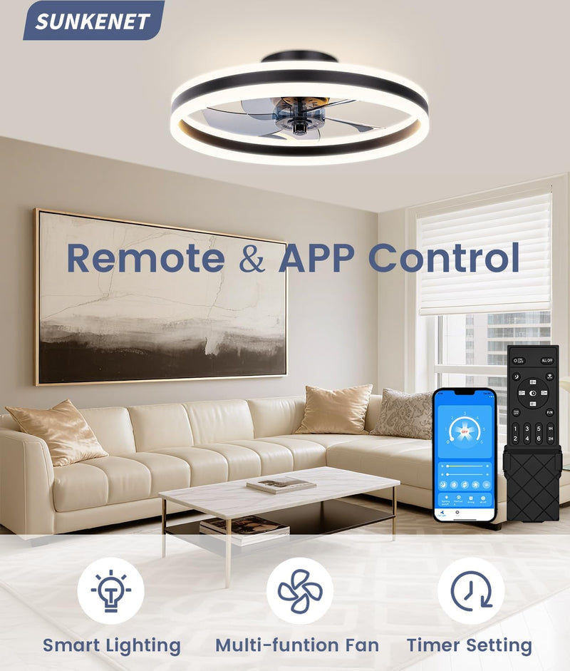Ceiling Fans with Lights and Remote Fan