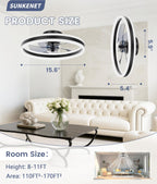 Ceiling Fans with Lights and Remote Fan