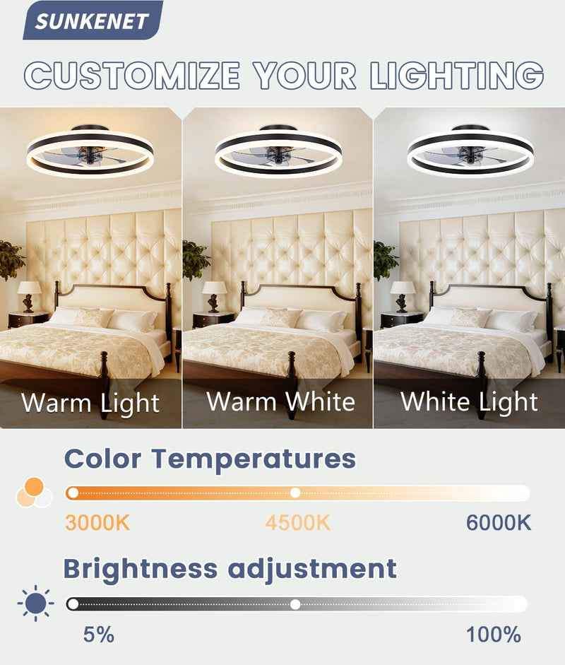 Ceiling Fans with Lights and Remote Fan