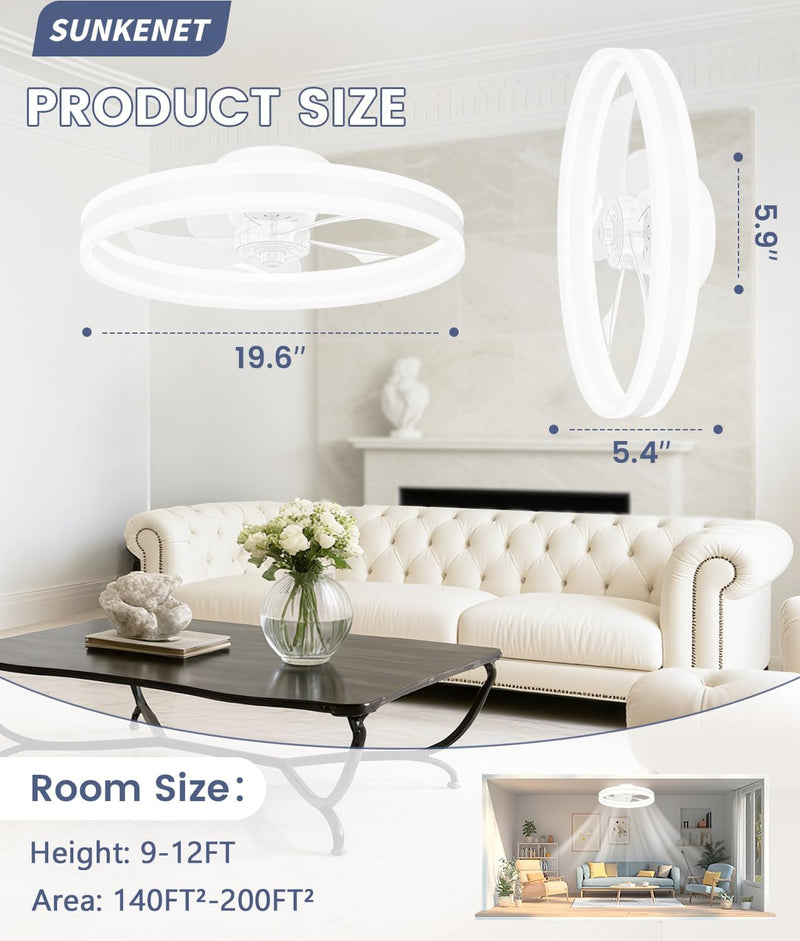 Ceiling Fans with Lights and Remote Fan