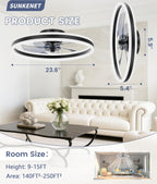 Ceiling Fans with Lights and Remote Fan