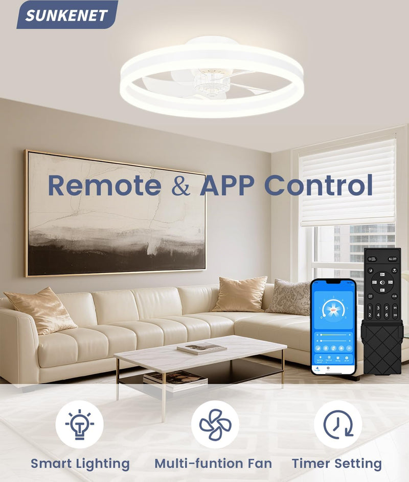 Ceiling Fans with Lights and Remote Fan