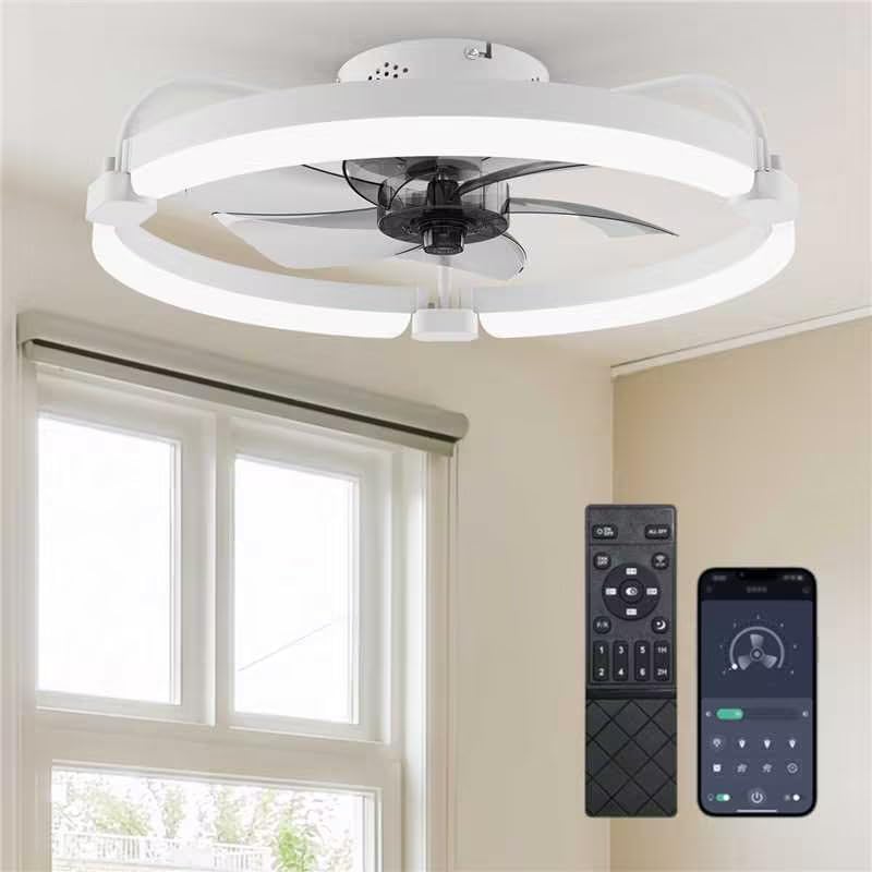 Ceiling Fans with Lights and Remote Flush