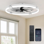 Ceiling Fans with Lights and Remote Flush