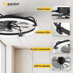 Ceiling Fans with Lights and Remote Flush