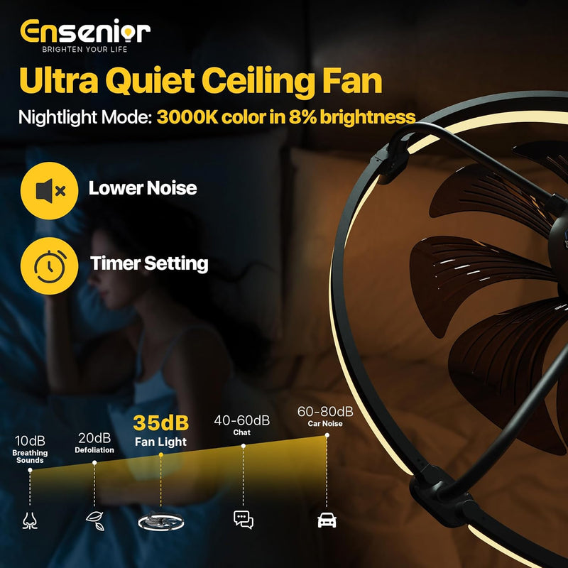 Ceiling Fans with Lights and Remote Flush