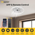 Ceiling Fans with Lights and Remote Flush