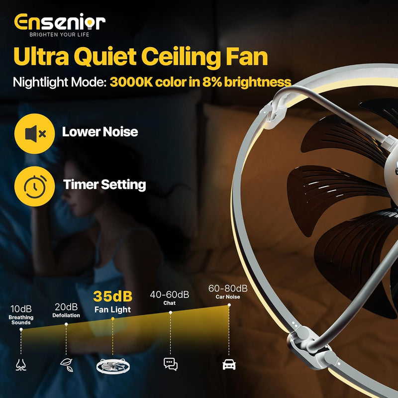Ceiling Fans with Lights and Remote Flush
