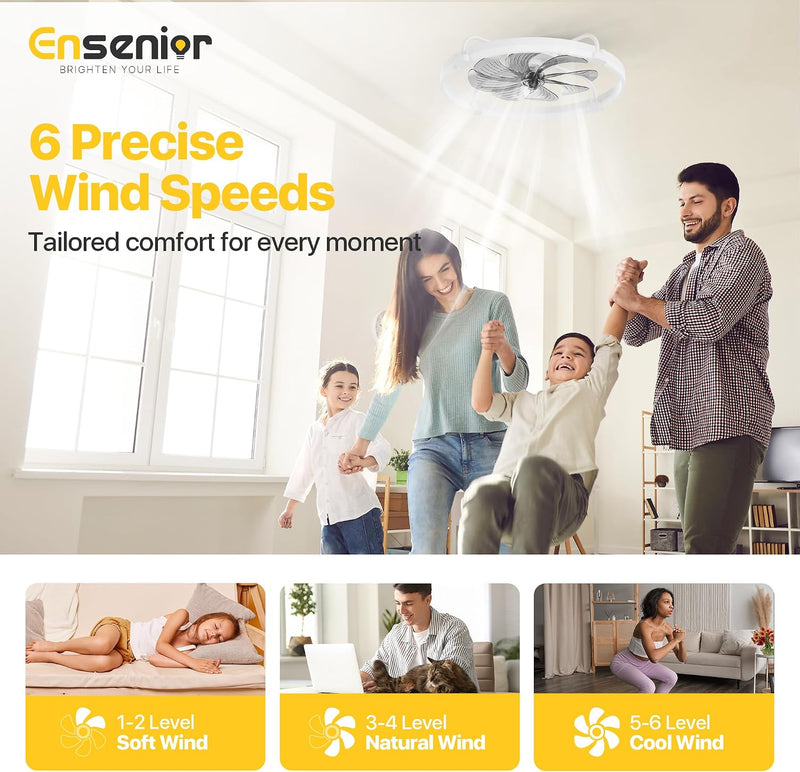 Ceiling Fans with Lights and Remote Flush