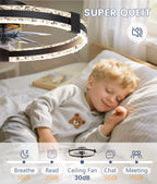 Ceiling Fans with Lights and Remote LED