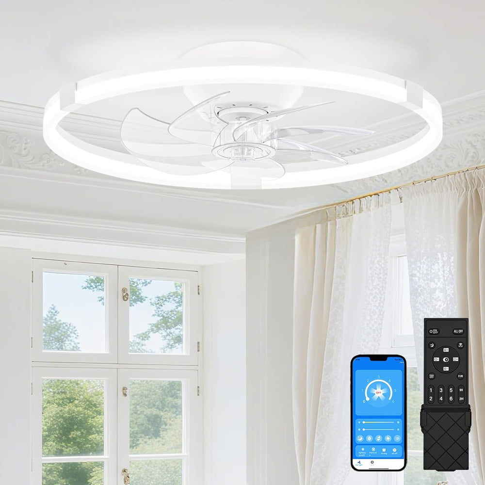 Ceiling Fans with Lights and Remote LED