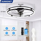 Ceiling Fans with Lights and Remote LED