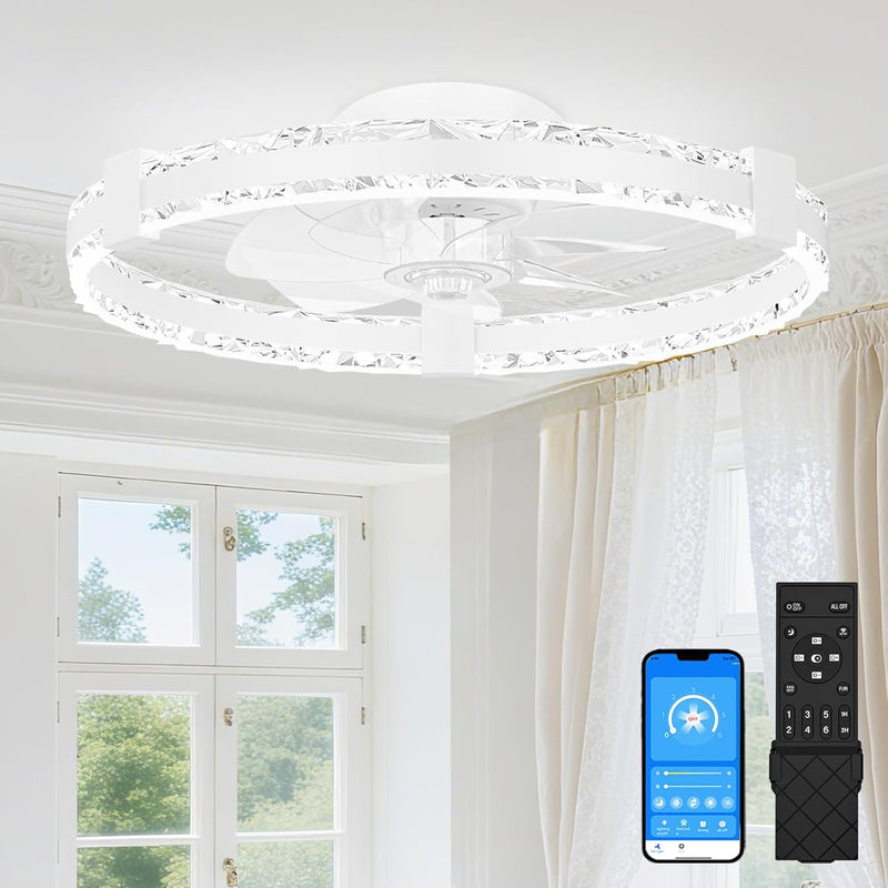Ceiling Fans with Lights and Remote LED