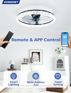 Ceiling Fans with Lights and Remote LED