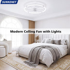 Ceiling Fans with Lights and Remote LED