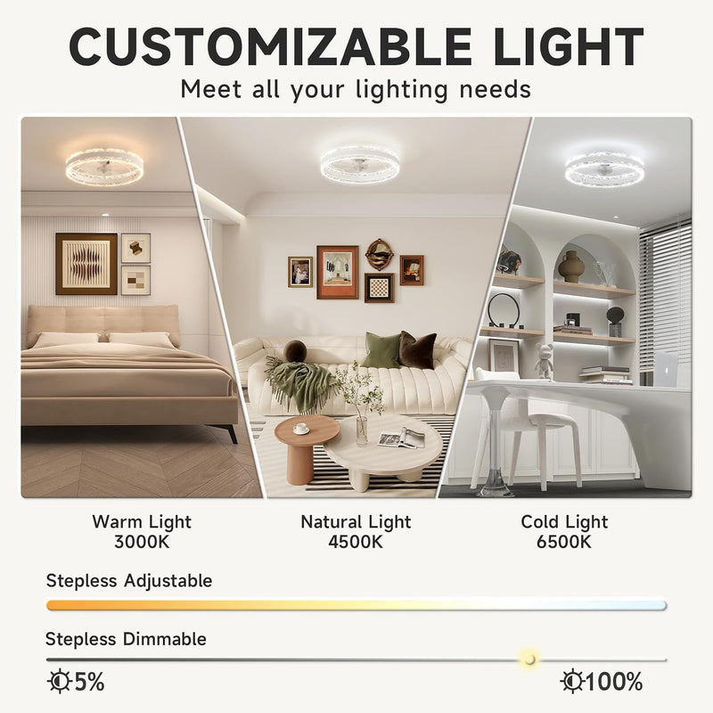 Ceiling Fans with Lights and Remote Luxury