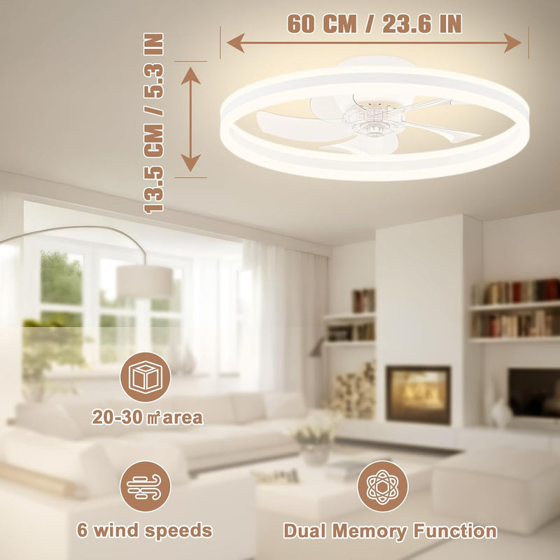 Ceiling Fans with Lights and Remote Modern