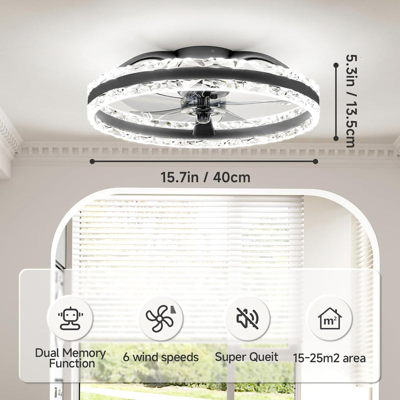 Ceiling Fans with Lights and Remote Modern