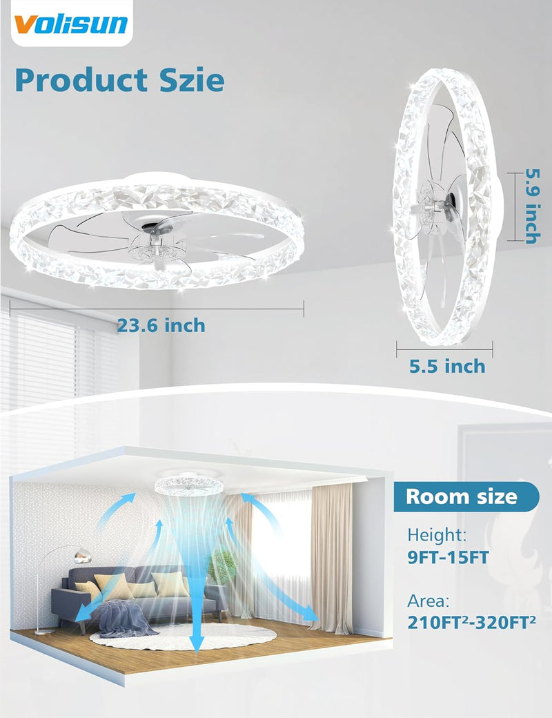 Ceiling Fans with Lights and Remote Modern