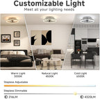 Ceiling Fans with Lights and Remote Modern