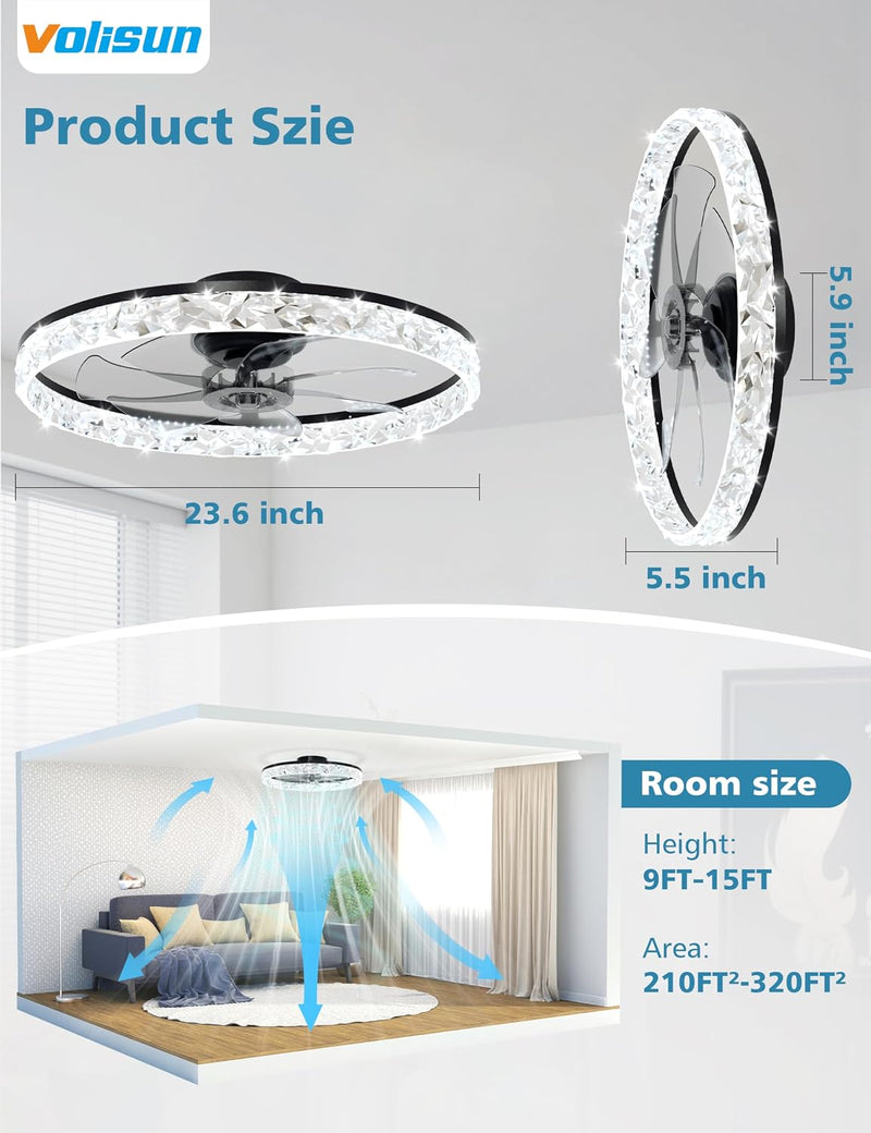 Ceiling Fans with Lights and Remote Modern