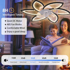 Ceiling Fans with Lights and Remote Modern Dimmable