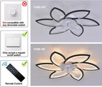 Ceiling Fans with Lights and Remote Modern Dimmable
