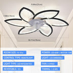 Ceiling Fans with Lights and Remote Modern Dimmable